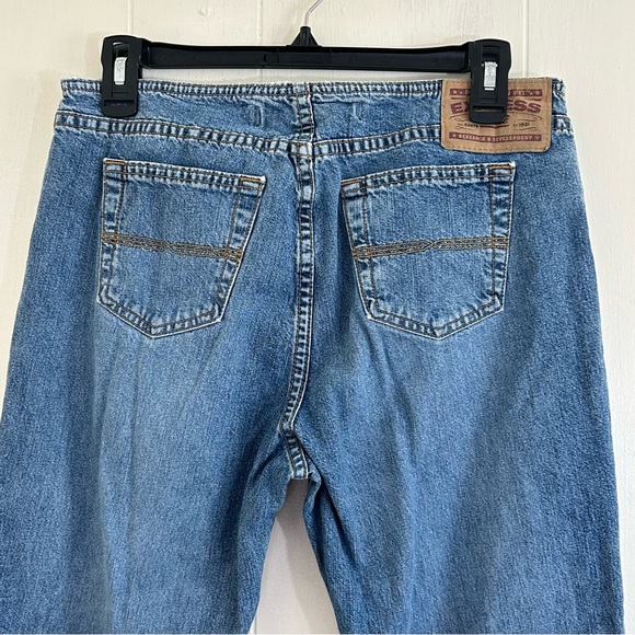 Express Y2K 90s Denim Blue Low Rise Button Fly Hipster Flare Jeans Size 7/8. - Picture 4 of 10